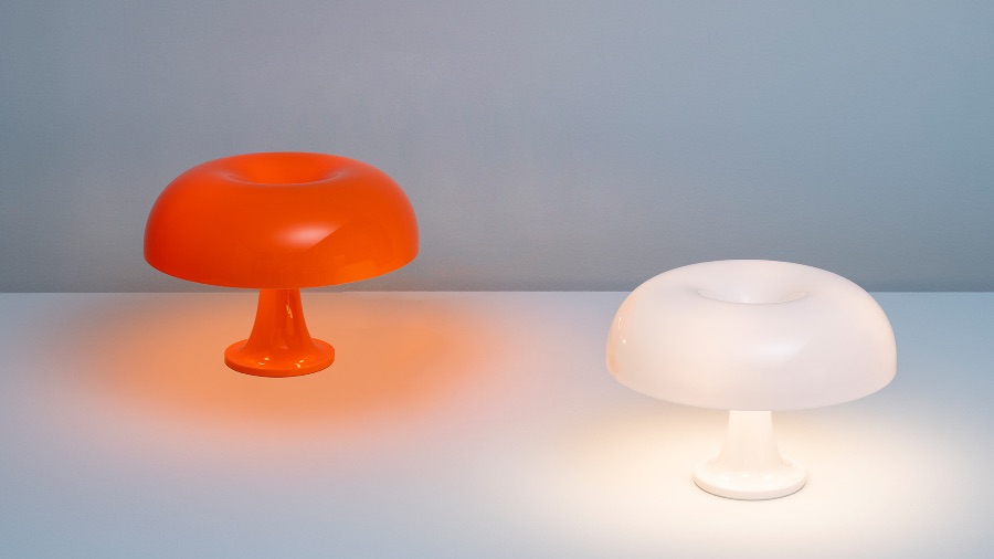 NESSINO Lampe de table coloré en forme de champignon