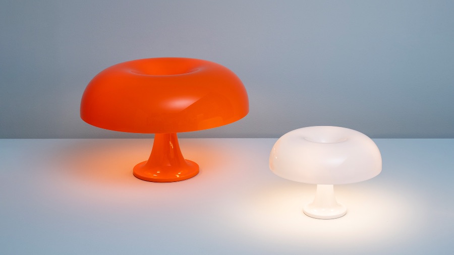 NESSO Lampe de table coloré en forme de champignon