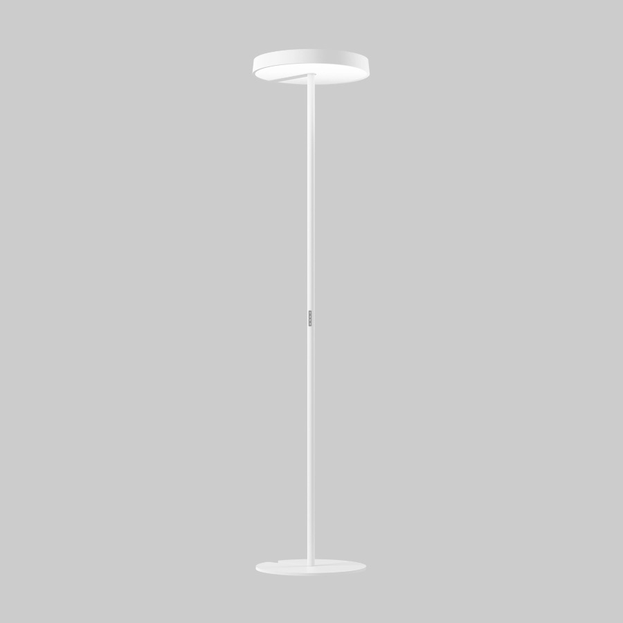 SONIC Lampadaire de bureau avec corps fin et diffuseur circulaire