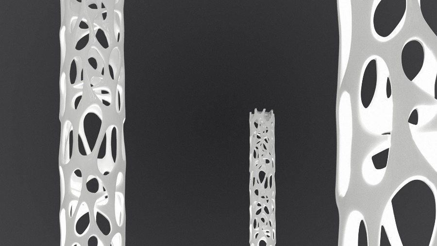 NEW NATURE Lampadaire original, avec des trous qui créer un jeu de lumière et de reflet dans son environnement. Jeu d'ombre et de lumière