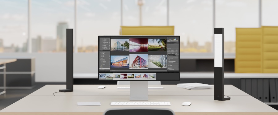 JOKER Lampe de bureau simple qui diffuse une lumière douce et agréable, parfaite pour améliorer le confort visuel