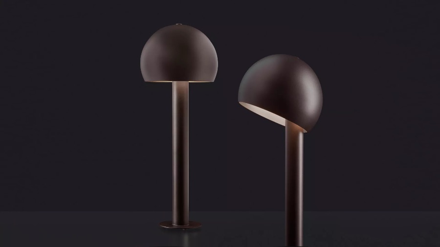 OTTO Lampe d'extérieur en forme de champignon avec diffuseur amovible