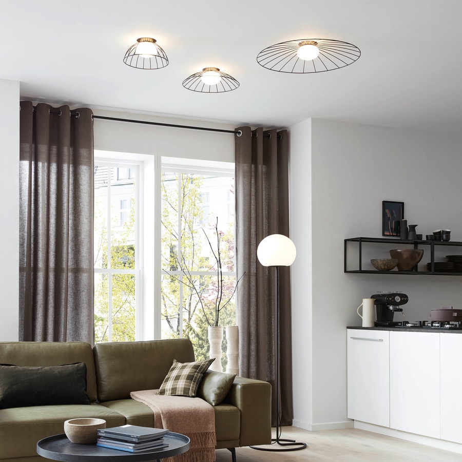 DRO FLOOR Lampadaire avec diffuseur circulaire lumière diffuse et agréable