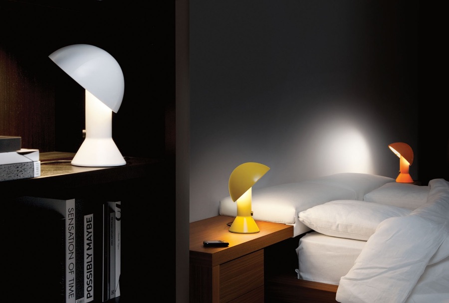 ELMETTO Lampe de table très colorée avec diffuseur amovible