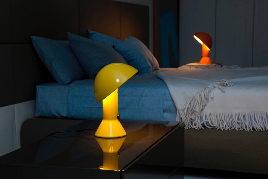 ELMETTO Lampe de table très colorée avec diffuseur amovible