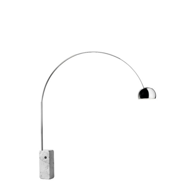 Arco grand lampadaire avec pied en marbre