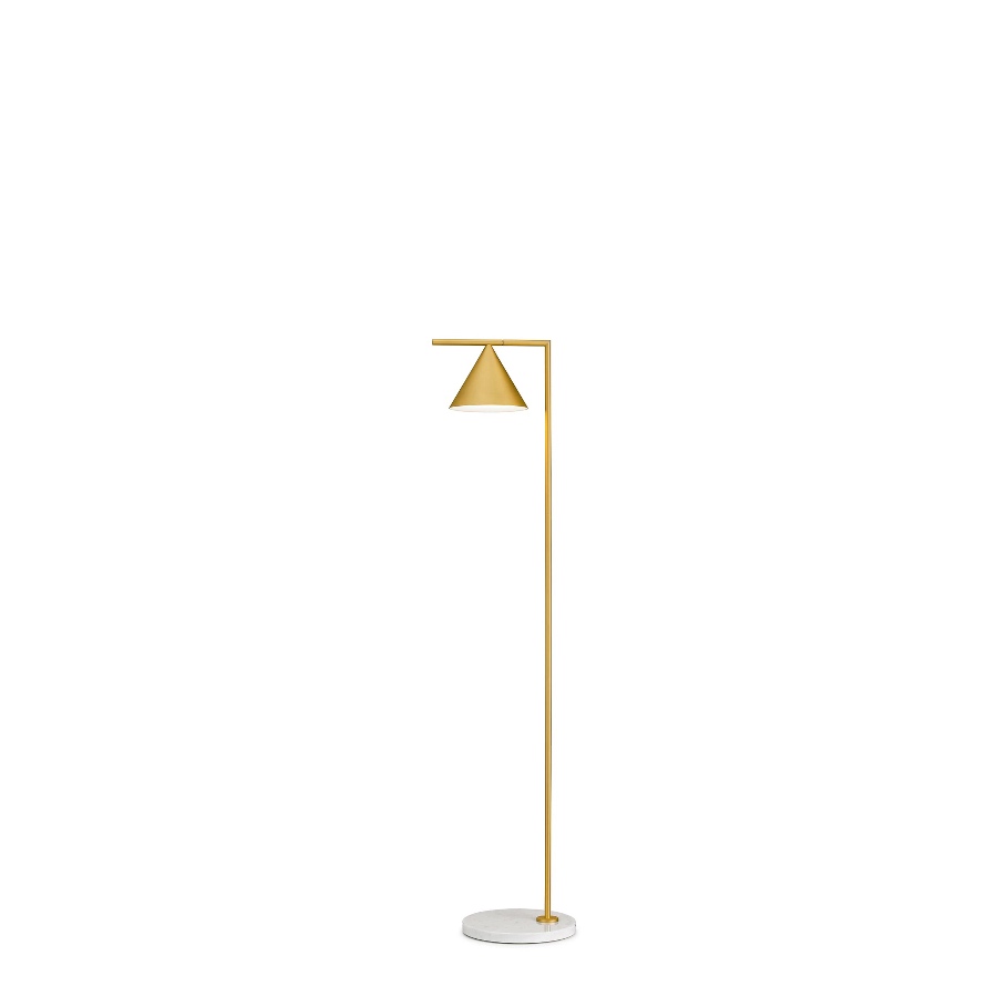 Captain Flint lampadaire en acier avec diffuseur triangulaire