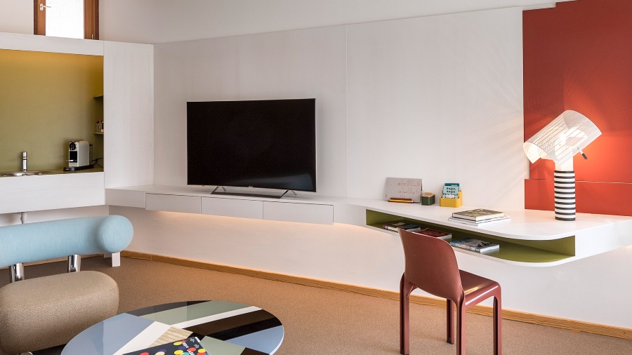 SHOGUN Lampe de table noire et blanche avec diffuseur amovible original