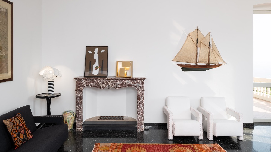 SHOGUN Lampe de table noire et blanche avec diffuseur amovible original