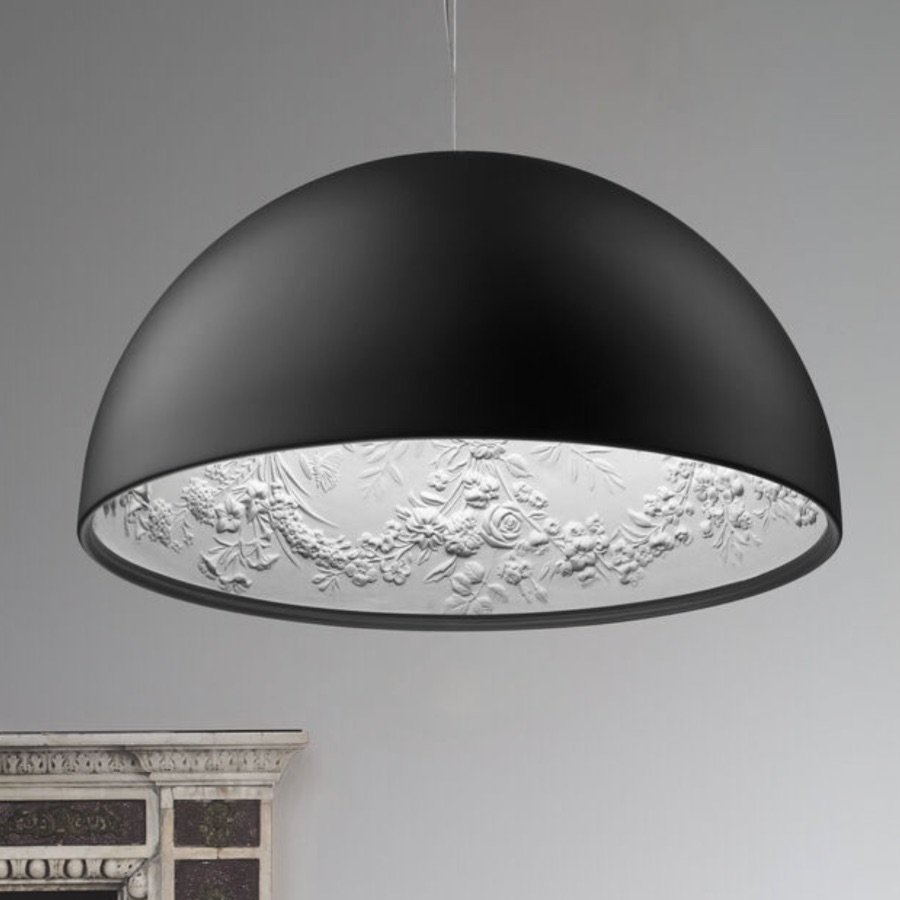 SKYGARDEN Suspension avec moulures à l'intérieur du diffuseur