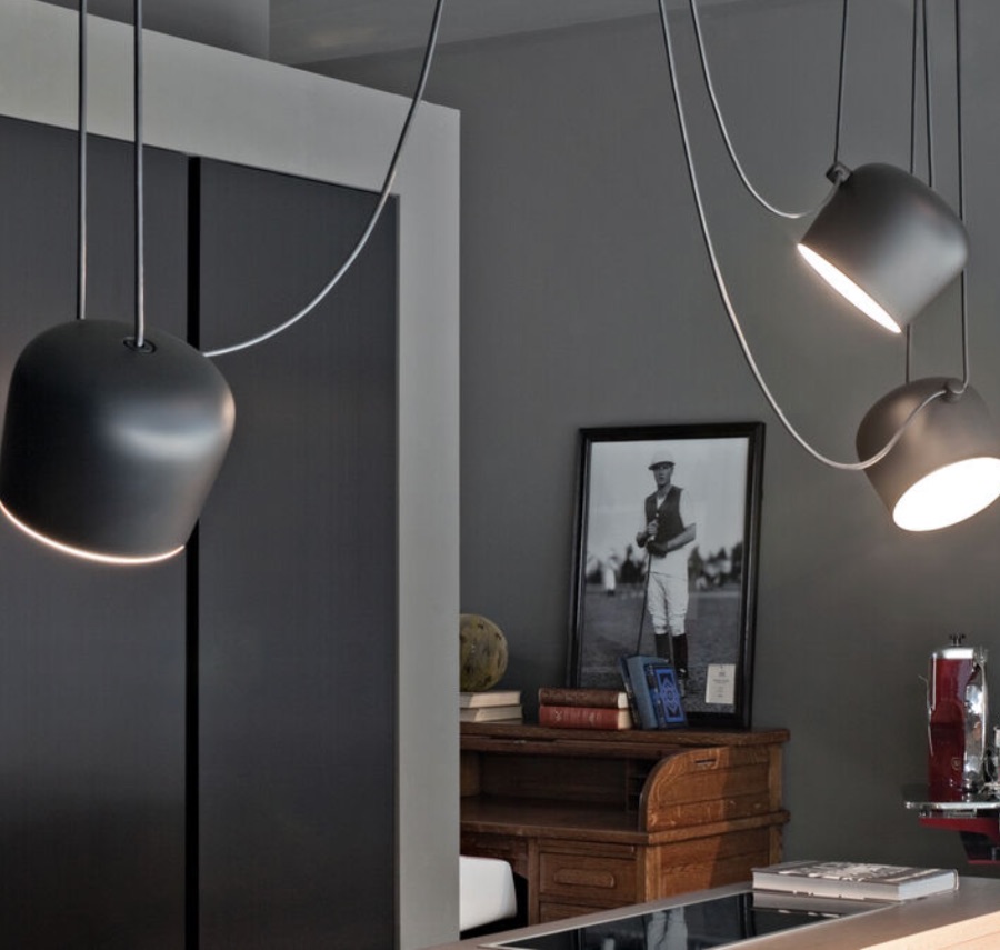 SUSPENSION AIM Luminaire suspendu par de longs câbles